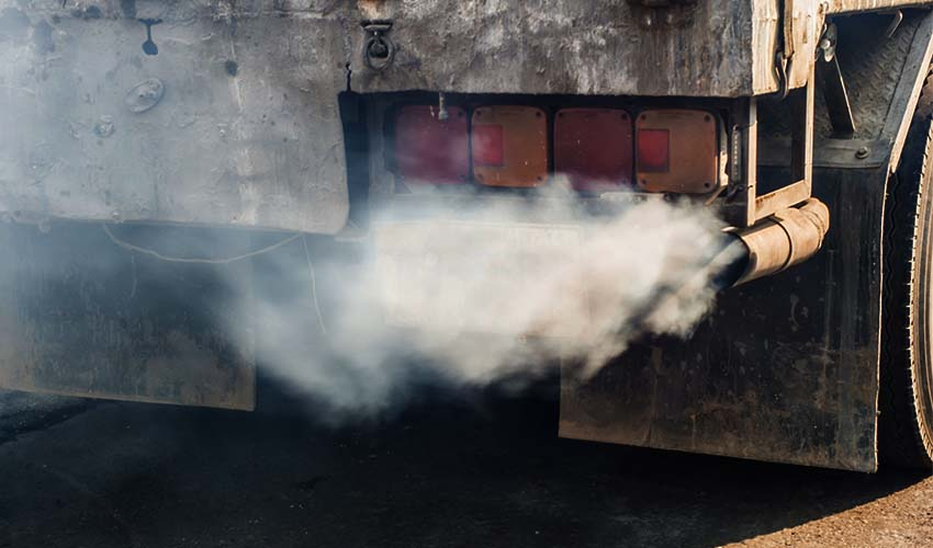 truck exhaust smog